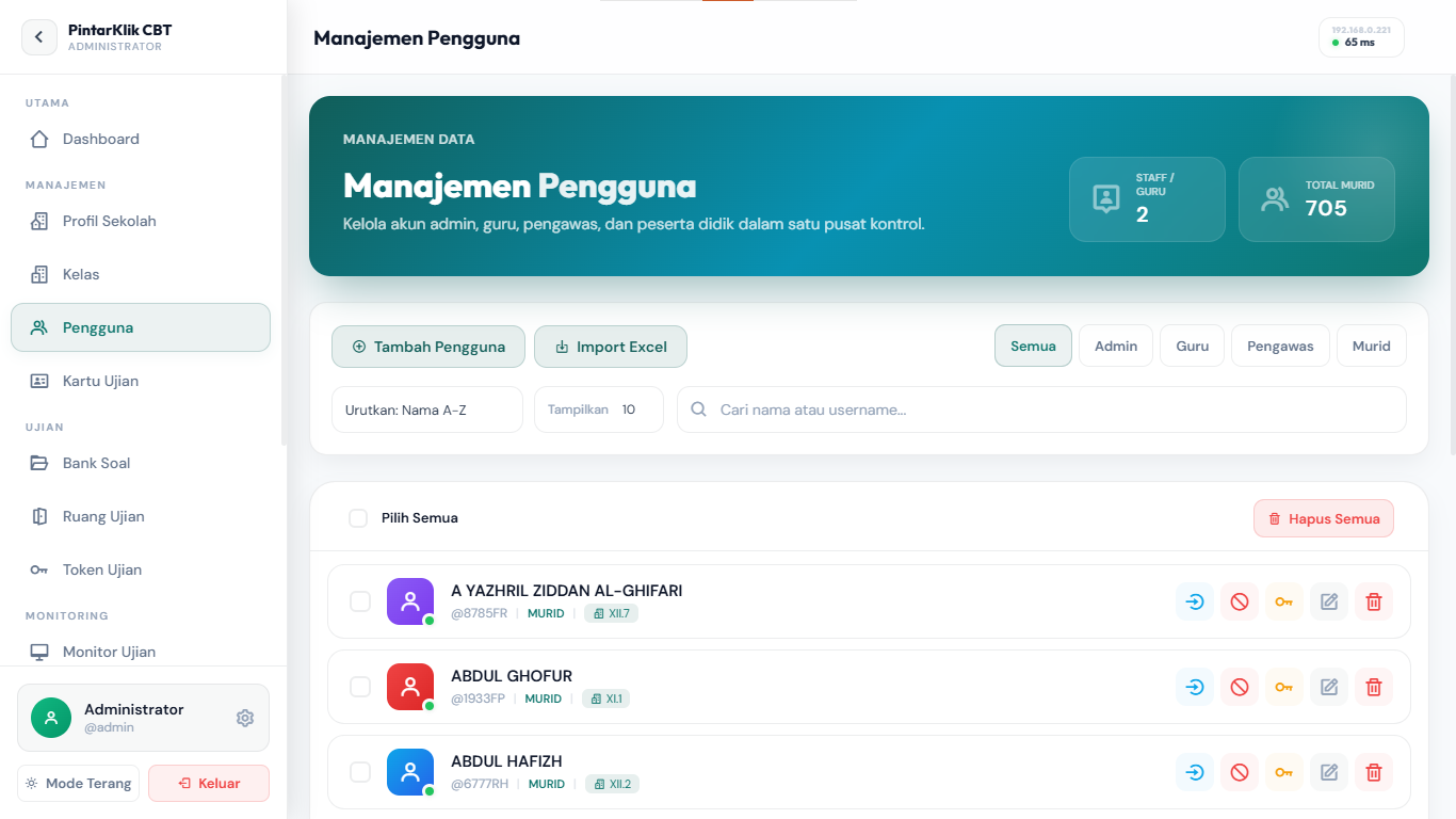 Manajemen Pengguna